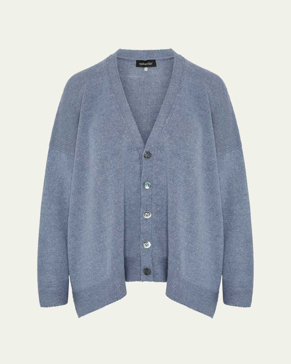 V-Neck Cardigan (Mid Length)